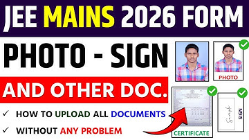 JEE Mains 2026 Photo/Signature/Documents Upload Kaise Kare||Jee Mains Document Upload Problem Solved