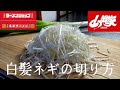 ラーショとか山岡家の旨いネギを家で作るための白髪ネギの切り方を教えます。