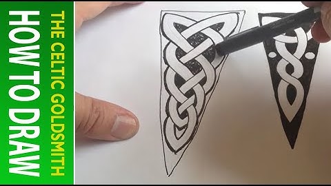 How to Draw Celtic Patterns 111 - 2nd Triquetra interlace from Book of Kells 6of7