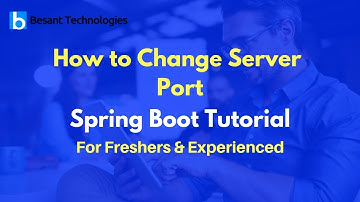How to Change Server Port | Spring Boot Tutorial For Beginners