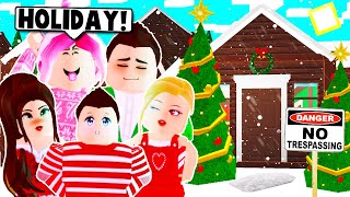 WE WENT ON A FAMILY CHRISTMAS VACATION ON BLOXBURG! (Roblox)