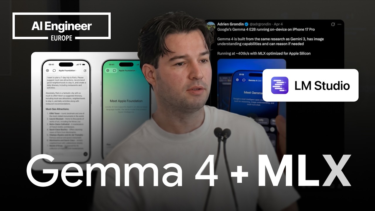 Running LLMs on your iPhone: 40 tok/s Gemma 4 with MLX — Adrien Grondin, Locally AI