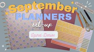 September Planners Setup in my Laurel Denise Luna & Scout Planners