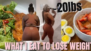 20LBS DOWN!!! What I Eat in a day to lose weight!! Fat loss journey!