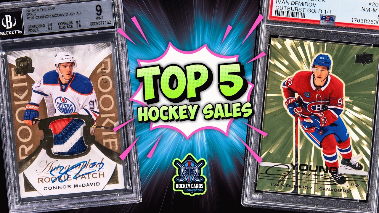 Huge Cards Sell For Huge Money! | Top 5 Hockey Card Sales Last Week