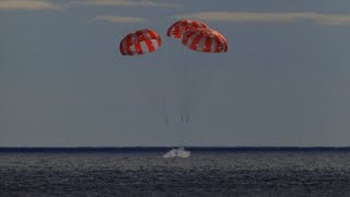 Watch: NASA's Orion arrives back to earth after landing in Pacific Ocean