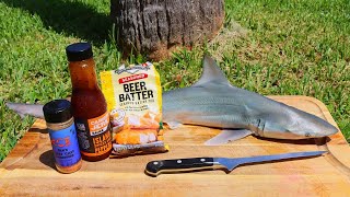 Shark Cookout  Making SHARK NUGGETS at the Beach!