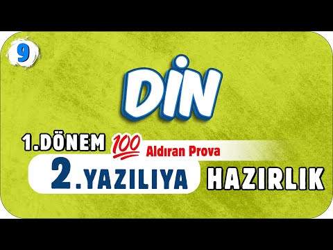 9.Sınıf Din 1.Dönem 2.Yazılıya Hazırlık 📑 #2023