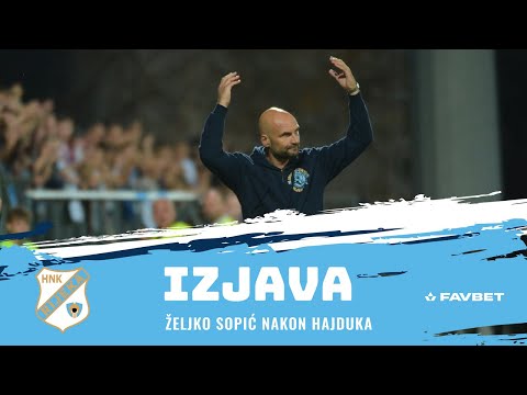 Željko Sopić nakon Hajduka - 11. kolo (2023./2024.)