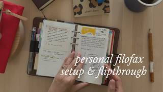 filofax original (personal size) unboxing, setup & flip-through