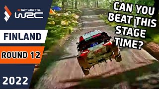 Esports WRC 2022 using WRC 10 - Round 12 - Rally Finland - World Record Stage Time!