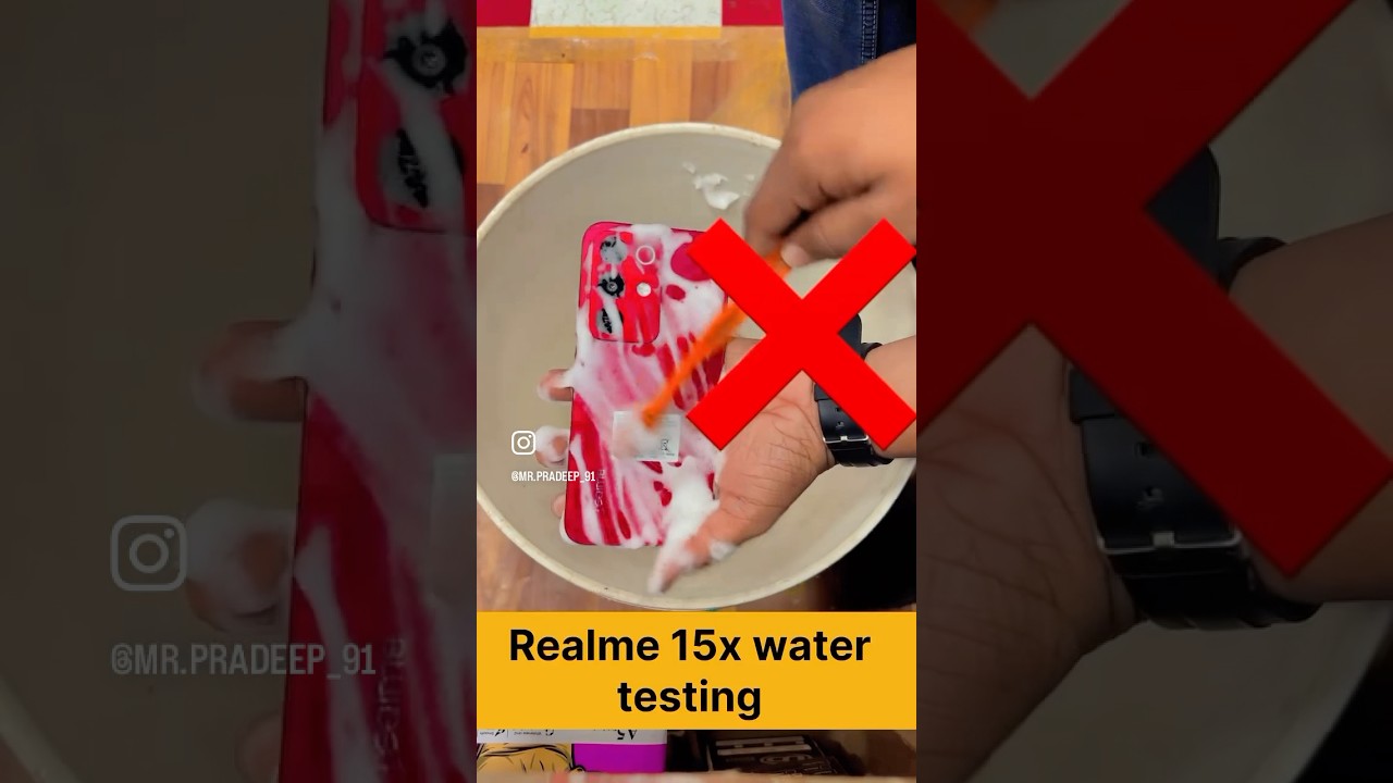 Realme 15x water testing 💦| 