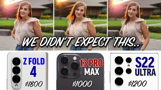 Unbiased Z Fold 4 vs iPhone 13 Pro vs S22 Ultra Camera Test