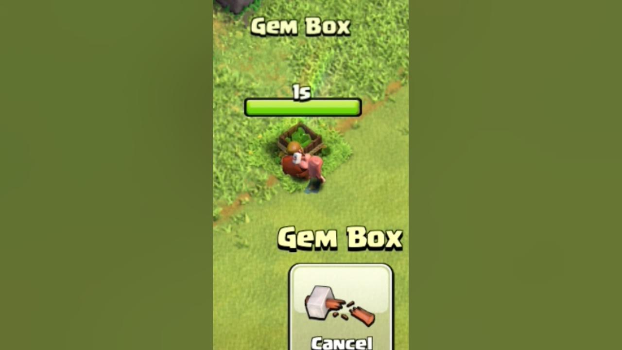 Gems Box 🎁 Remove in Clash of clans coc shorts cocshorts YouTube