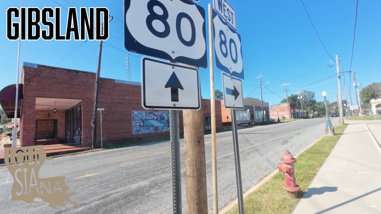 Gibsland, Louisiana I Small Town USA I North Louisiana I Bonnie & Clyde History I 4K