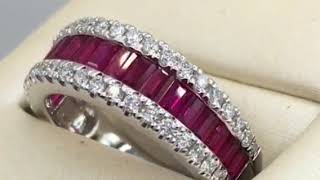 18K 1.45Ct Ruby Diamond Ring
