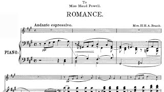 Amy Beach - "Romance" for Double Bass and Piano, Op.23 (1893)