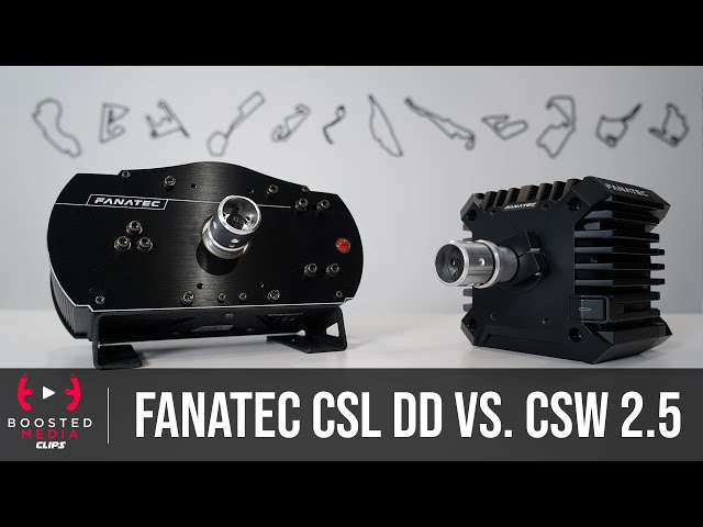 WORTH UPGRADING? Fanatec CSL DD vs. ClubSport Wheelbase 2.5 - YouTube