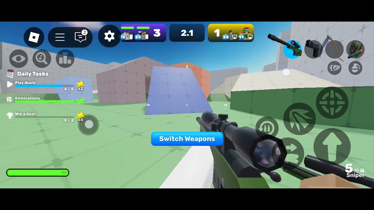 me and my friend playing RIVALS🔫 - YouTube