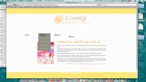 Tutorial - Menú simple con css y html - Dreamweaver
