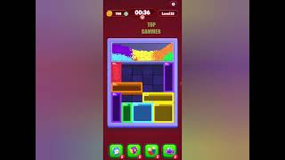 Sand blocks drop puzzle level 33 gameplay walkthrough solution