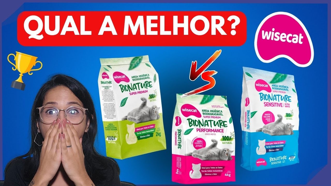 Qual A MELHOR AREIA de GATO? Toda a VERDADE | TESTEI 3 AREIAS da Wisecat Bionature