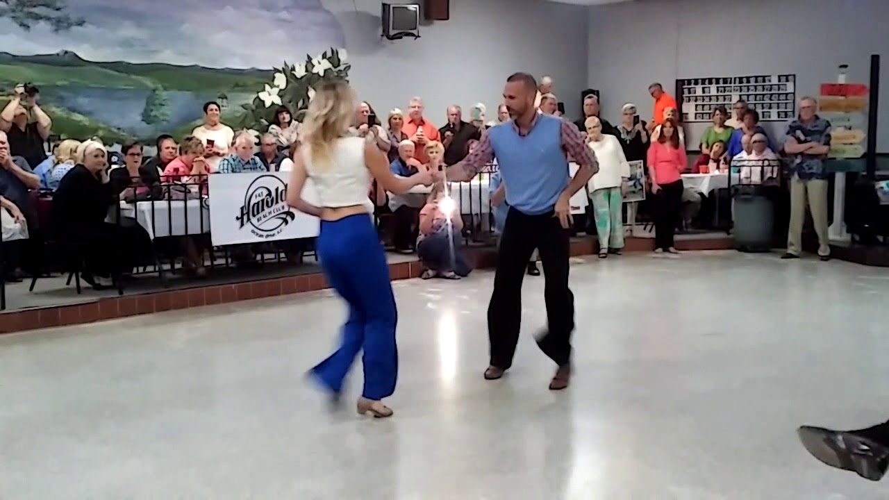 Nikki Kontoulas and Steve Balok at Gaston Shaggers Pre-SOS Party April 14, 2018.