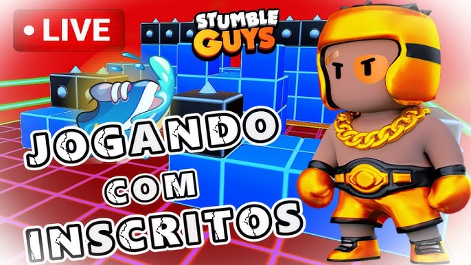 JOGANDO COM OS INSCRITOS STUMBLE GUYS!! COPINHA 1v1