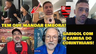 REAÇÕES &quot;YOUTUBERS DO FLAMENGO&quot; REVOLTADOS! GABIGOL COM A CAMISA DO CORINTHIANS?