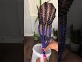 🔥🔥Blue is the summer color!! #braidstyles #hairtutorial #shortsvideo #cornrows#keepgoing p