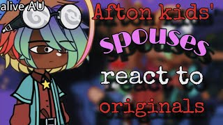 「ALIVE AU」Afton kids' Spouses React to Originals // FNaF + Gacha (my AUs)