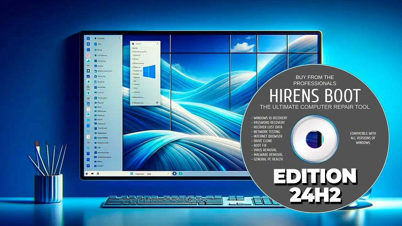 Hiren’s BootCD PE 24H2 ÚNICO Pendrive Que Você Precisa!! Nova VERSÃO ...