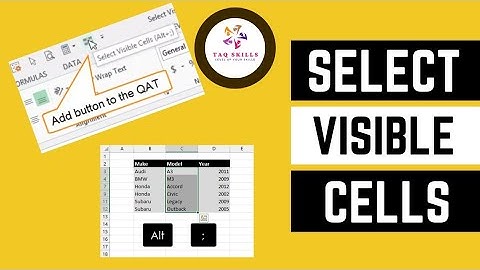 3 ways to select visible cells in Excel through Excel formula and keyboard shortcut. #excel