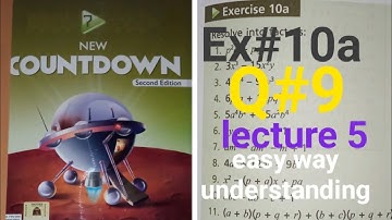 7 Class Math||Ex 10a|Q9||Countdown Math Class 7
