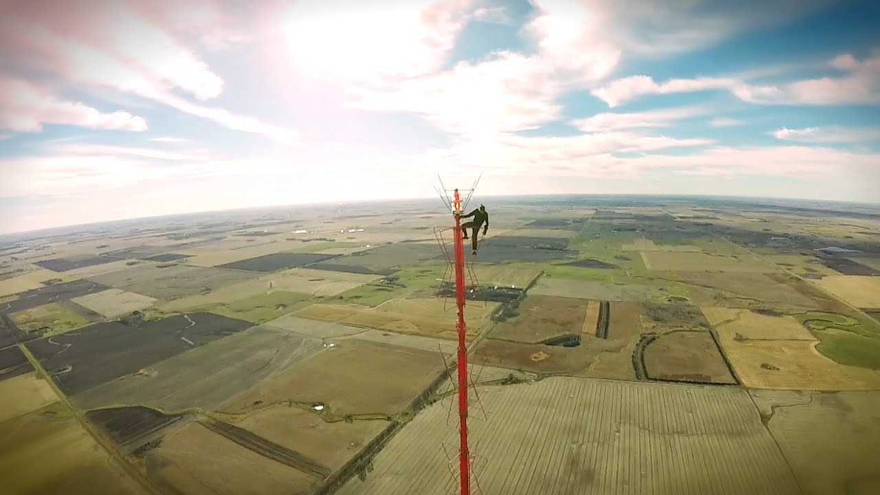 World's Tallest TV Tower Climb without Safety Equipment (475m) - YouTube