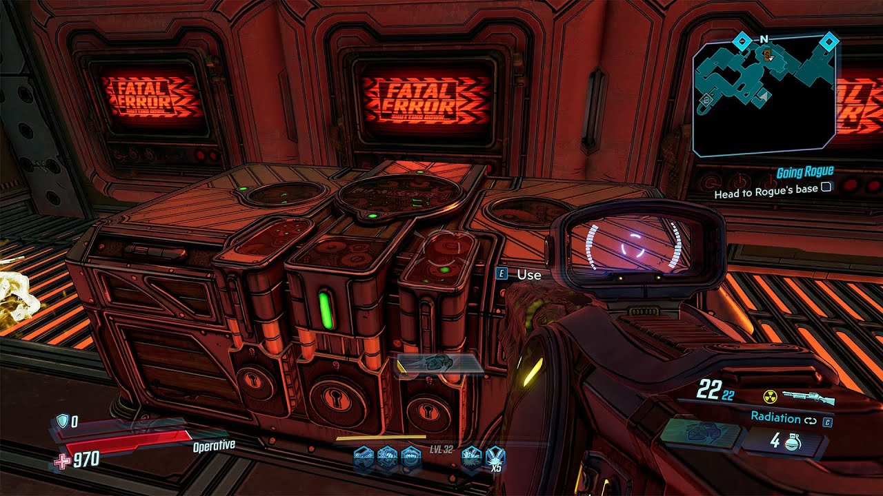 Borderlands 3 Voracious Canopy Red Chest and Typhon Log in southern