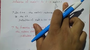 main function in c++ in hindi | Object Oriented C++ | Lec-35 | Niharika panda