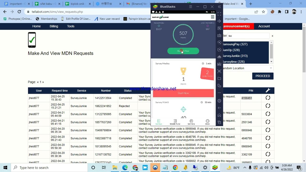 junkie withdraw AZ video. survey junkie method