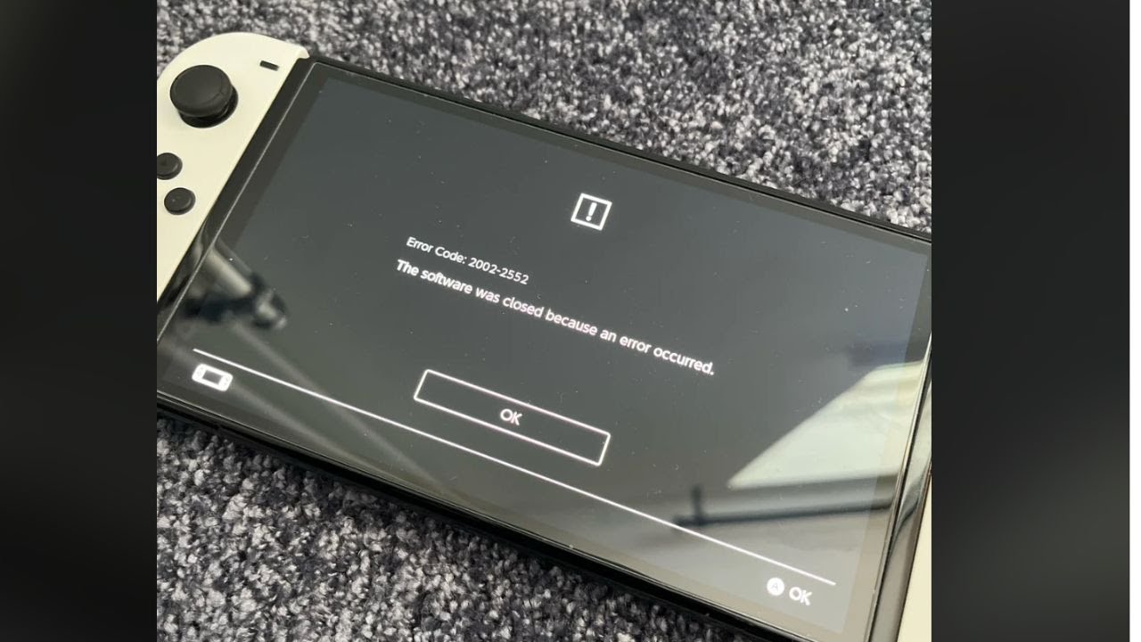 How To Fix Nintendo Switch error code 2002-2552? - YouTube