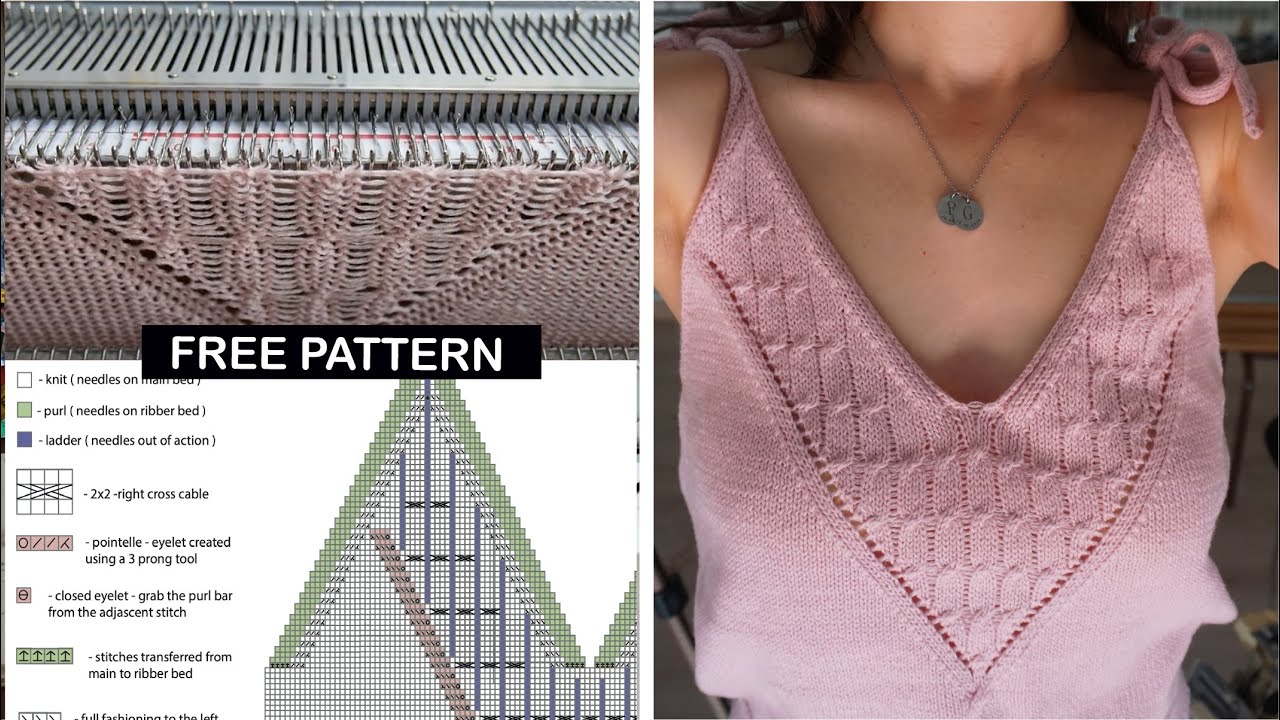 How to Knit a Cable Vest Top – Step-by-Step Tutorial - free pattern and charts