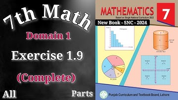 7th Class Maths Chapter 1 Exercise 1.9 || Exercise 1.9 Class 7 || Ex 1.9 Class 7 || 1. 9 Class 7