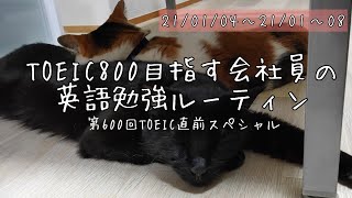 【study vlog】TOEIC 800点を目指すOL会社員の勉強ルーティン【#16】英語/ダイエット/ときどき猫 第260回TOEIC直前スペシャル