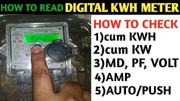 HOW TO CHECK DIGITAL ELECTRIC METER READING/KWH METER READING!