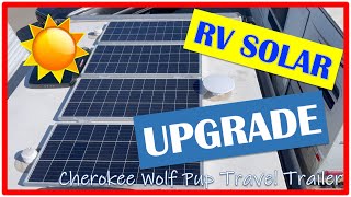 RV SOLAR UPGRADE COMPLETE! ☀  Wolf Pup 16TS Travel Trailer