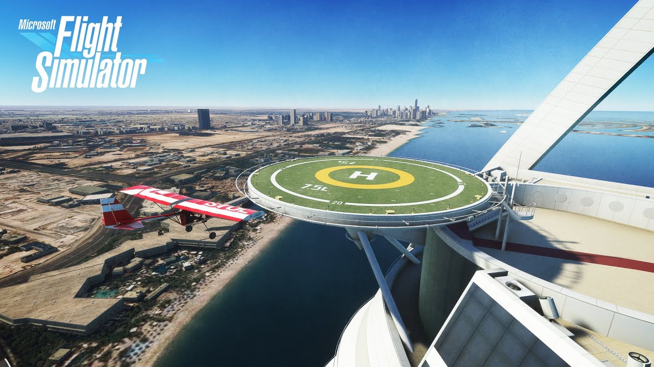 Burj Al Arab Landing - Microsoft Flight Simulator 2020 - YouTube
