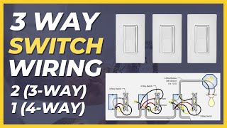 3 Way Switch 3 Location Wiring Explained. 3 Way, 4 Way