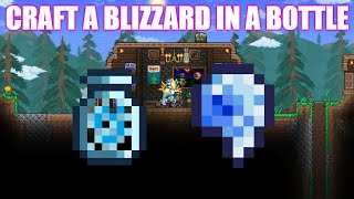 How To Craft A Blizzard In A Bottle??  Terraria Tutorials