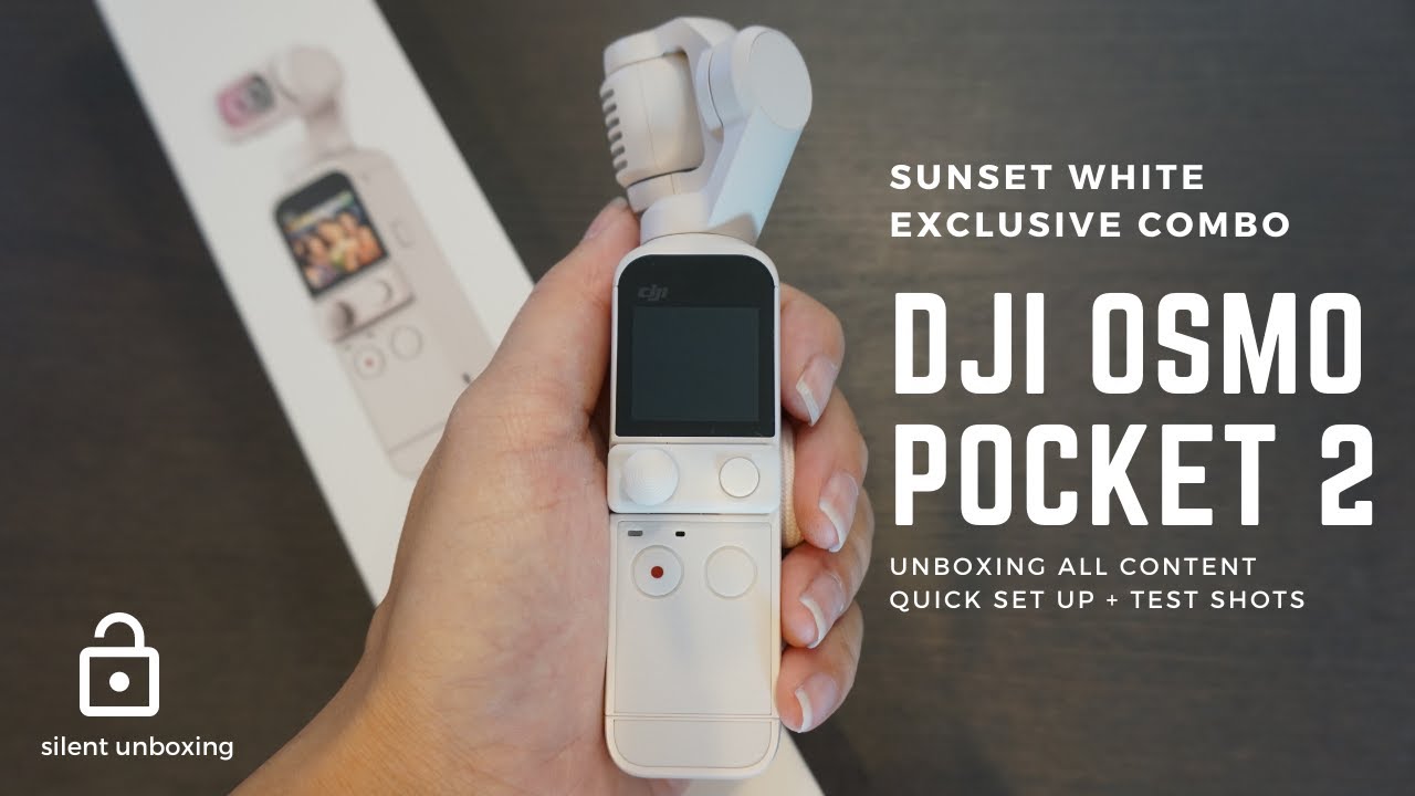 DJI Osmo Pocket 2 Sunset White Exclusive Combo Unboxing