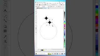 Circular Star Pattern Design in corelDraw | corelDraw tutorial #shortvideo #coreldraw
