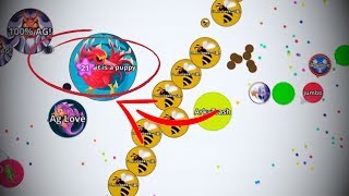 Agar.io Mobile 100 Subs Clean Popsplit No Macro Worlds Worst Agar Player Gets Baited 3X